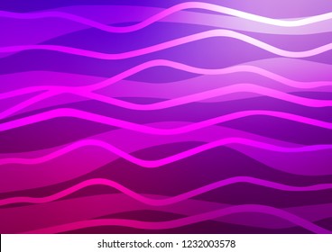 Light Purple vector cover with long lines. Decorative shining illustration with lines on abstract template. Best design for your ad, poster, banner.