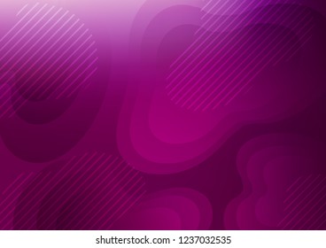 Light Purple vector cover with long lines. Blurred decorative design in simple style with lines. Smart design for your business advert.