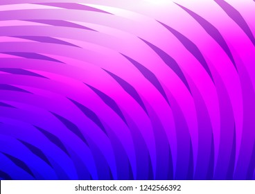 Light Purple vector cover with long lines. Glitter abstract illustration with colored sticks. The pattern can be used for busines ad, booklets, leaflets