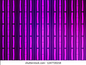 Light Purple vector cover with long lines. Shining colored illustration with narrow lines. The pattern can be used as ads, poster, banner for commercial.