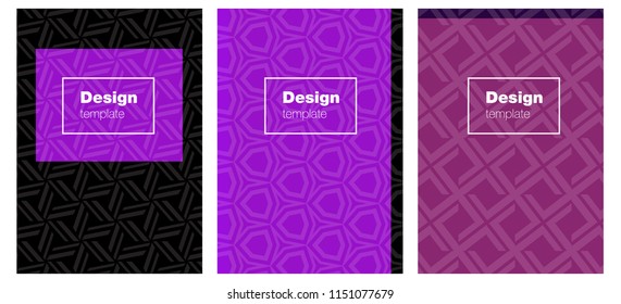 Light Purple vector cover for notebooks. Blurred decorative design in abstract style with textbox. Pattern for business books, journals.