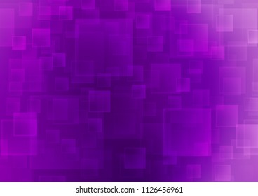 Light Purple vector cover in polygonal style. Beautiful illustration with rectangles and squares. Pattern for busines ad, booklets, leaflets