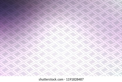 Light Purple vector cover in polygonal style. Beautiful illustration with rectangles and squares. Modern template for your landing page.
