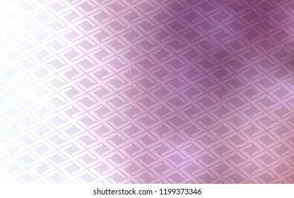 Light Purple vector cover in polygonal style. Rectangles on abstract background with colorful gradient. Pattern for busines ad, booklets, leaflets