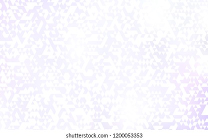 Light Purple vector cover in polygonal style. Beautiful illustration with triangles in nature style. Pattern can be used for websites.