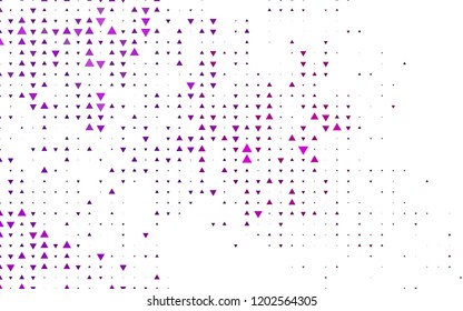 Light Purple vector cover in polygonal style. Illustration with set of colorful triangles. Modern template for your landing page.
