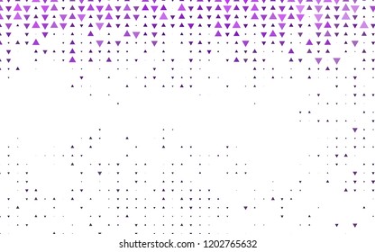 Light Purple vector cover in polygonal style. Glitter abstract illustration with triangular shapes. Pattern can be used for websites.