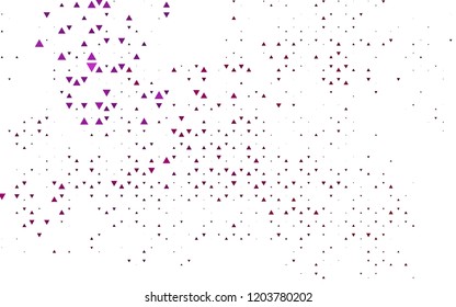 Light Purple vector cover in polygonal style. Modern abstract illustration with colorful triangles. Template for wallpapers.