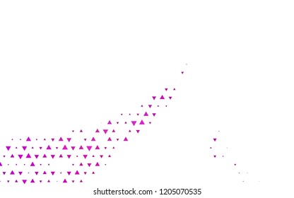 Light Purple vector cover in polygonal style. Abstract gradient illustration with triangles. Pattern for commercials.