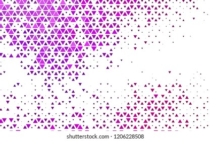 Light Purple vector cover in polygonal style. Glitter abstract illustration with triangular shapes. Pattern for commercials.