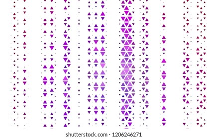 Light Purple vector cover in polygonal style. Beautiful illustration with triangles in nature style. Pattern can be used for websites.