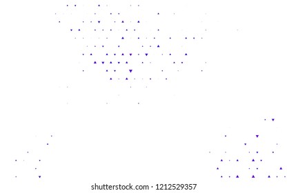 Light Purple vector cover in polygonal style. Abstract gradient illustration with triangles. Pattern for busines ad, booklets, leaflets