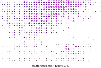 Light Purple vector cover in polygonal style. Glitter abstract illustration with triangular shapes. Smart design for your business advert.