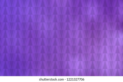 Light Purple vector cover with polygonal style. Modern abstract illustration with colorful triangles. Modern template for landing page.