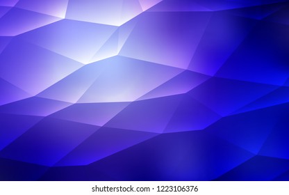 Light Purple vector cover in polygonal style. Decorative design in abstract style with triangles. Pattern can be used for websites.