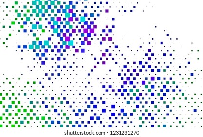 Light Purple vector cover in polygonal style. Illustration with set of colorful rectangles. Pattern for commercials.