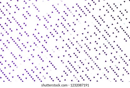 Light Purple vector cover in polygonal style. Decorative design in abstract style with triangles. Template for wallpapers.