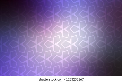 Light Purple vector cover in polygonal style. Rectangles on abstract background with colorful gradient. The template can be used as a background.