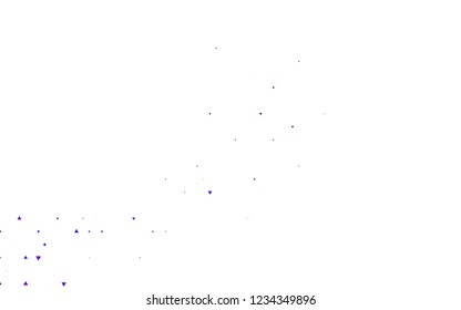 Light Purple vector cover in polygonal style. Beautiful illustration with triangles in nature style. Smart design for your business advert.
