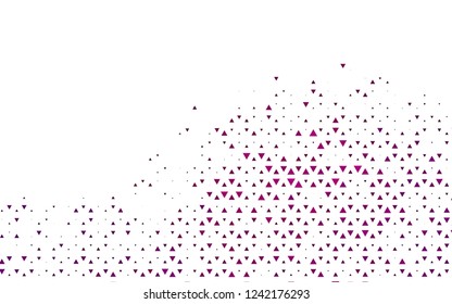 Light Purple vector cover in polygonal style. Beautiful illustration with triangles in nature style. Pattern for commercials.