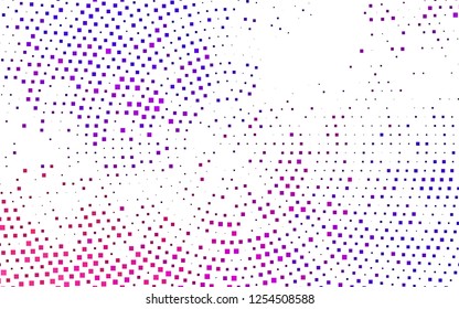 Light Purple vector cover in polygonal style. Glitter abstract illustration with rectangular shapes. Pattern for commercials.