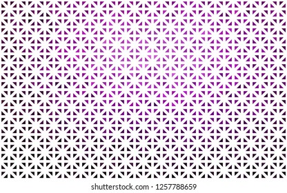Light Purple vector cover in polygonal style. Glitter abstract illustration with triangular shapes. Template for wallpapers.