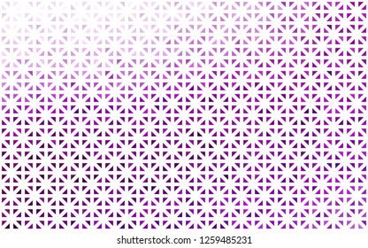 Light Purple vector cover in polygonal style. Illustration with set of colorful triangles. Modern template for your landing page.