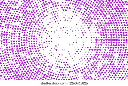 Light Purple vector cover in polygonal style. Glitter abstract illustration with triangular shapes. Smart design for your business advert.