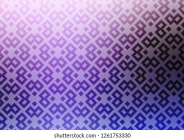Light Purple vector cover in polygonal style. Decorative design in abstract style with rectangles. Best design for your ad, poster, banner.