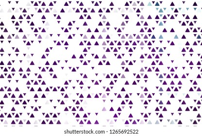 Light Purple vector cover in polygonal style. Beautiful illustration with triangles in nature style. Pattern for commercials.