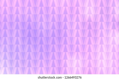 Light Purple vector cover with polygonal style. Glitter abstract illustration with triangular shapes. Pattern for booklets, leaflets