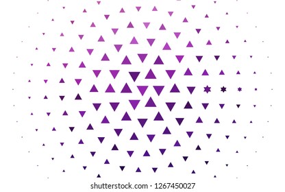 Light Purple vector cover in polygonal style. Illustration with set of colorful triangles. Pattern for busines ad, booklets, leaflets
