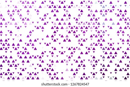Light Purple vector cover in polygonal style. Abstract gradient illustration with triangles. Pattern for busines ad, booklets, leaflets