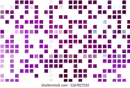 Light Purple vector cover in polygonal style. Modern abstract illustration with colorful rectangles. Pattern for commercials.