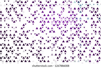 Light Purple vector cover in polygonal style. Illustration with set of colorful triangles. Best design for your ad, poster, banner.