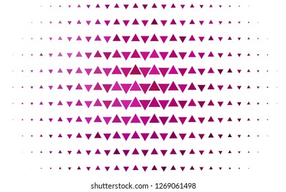 Light Purple vector cover in polygonal style. Beautiful illustration with triangles in nature style. Smart design for your business advert.