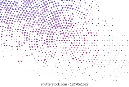 Light Purple vector cover in polygonal style. Modern abstract illustration with colorful triangles. Smart design for your business advert.