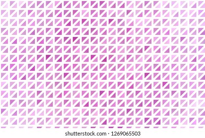 Light Purple vector cover in polygonal style. Modern abstract illustration with colorful triangles. Pattern can be used for websites.