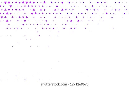 Light Purple vector cover in polygonal style. Decorative design in abstract style with triangles. Pattern for busines ad, booklets, leaflets