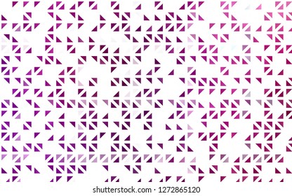 Light Purple vector cover in polygonal style. Beautiful illustration with triangles in nature style. Pattern can be used for websites.