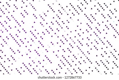 Light Purple vector cover in polygonal style. Abstract gradient illustration with triangles. Smart design for your business advert.