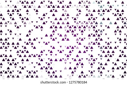 Light Purple vector cover in polygonal style. Decorative design in abstract style with triangles. Modern template for your landing page.