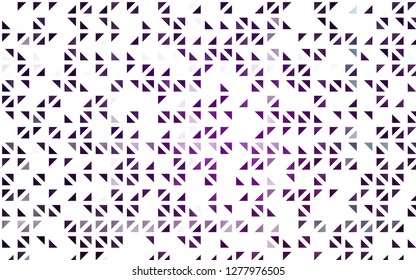 Light Purple vector cover in polygonal style. Decorative design in abstract style with triangles. Pattern for busines ad, booklets, leaflets