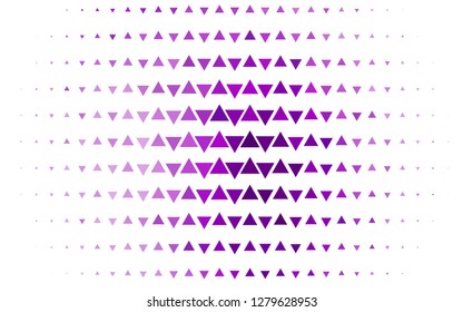 Light Purple vector cover in polygonal style. Beautiful illustration with triangles in nature style. Smart design for your business advert.
