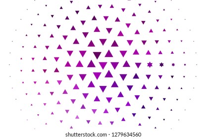 Light Purple vector cover in polygonal style. Beautiful illustration with triangles in nature style. Pattern can be used for websites.