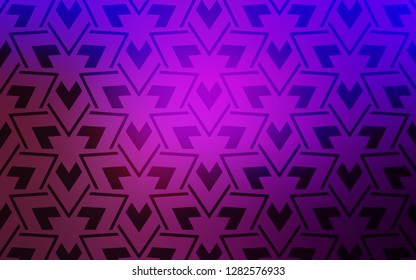 Light Purple vector cover with polygonal style. Glitter abstract illustration with triangular shapes. Pattern for websites.