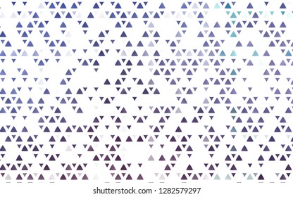 Light Purple vector cover in polygonal style. Glitter abstract illustration with triangular shapes. Pattern for busines ad, booklets, leaflets