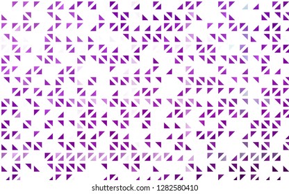 Light Purple vector cover in polygonal style. Illustration with set of colorful triangles. Best design for your ad, poster, banner.