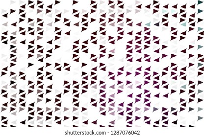 Light Purple vector cover in polygonal style. Glitter abstract illustration with triangular shapes. Smart design for your business advert.