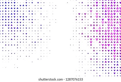 Light Purple vector cover in polygonal style. Modern abstract illustration with colorful triangles. Smart design for your business advert.